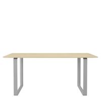 Muuto 70/70 Eettafel Massief Eiken - Grijs/170x85