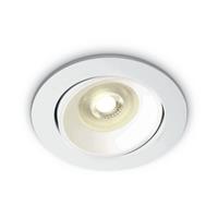 ONE Light Round Retro Range GU10 - inbouwspot - Ø 82 mm, Ø 72 mm inbouwmaat - wit