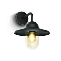 ONE Light Retro - buiten wandverlichting - 32 x 25 x 34 cm - IP44 - zwart