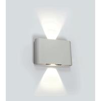 ONE Light Outdoor Slim Range - buiten wandverlichting - 18 x 4,2 x 11,5 cm - 2 x 6W LED incl. - IP54 - wit