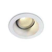 ONE Light COB Dark Light - inbouwspot - Ø 95 mm, Ø 80 mm inbouwmaat - 7W LED incl. - wit - extra warm witte lichtkleur