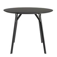 WOUD Tree Eettafel Rond - Zwart Ø90x70