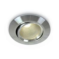 ONE Light 12W COB Range - inbouwspot - Ø 85 mm, Ø 78 mm inbouwmaat - 12W dimbare LED incl. - aluminium