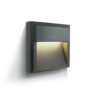 ONE Light Outdoor Dark Lights - buiten wandverlichting - 19,7 x 5,2 x 19,7 cm - 8W LED incl. - IP65 - antraciet