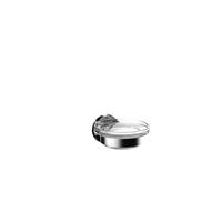 Round Seifenhalter, Schale aus Kristallglas, 4330, Farbe: Chrom - 433000100 - Emco