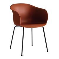 &Tradition Elefy Stoel Stalen Onderstel JH28 & JH29 - Copper Brown / Zwart