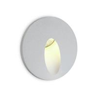 ONE Light Indoor/Outdoor Dark Light Wall Recessed - inbouw wandverlichting - Ø 62,5 x 4,5 cm - 3W LED incl. - IP54 - wit