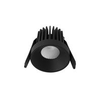 Nova Luce Petit - inbouwspot - Ø 62 mm, Ø 55 mm inbouwmaat - 9W LED incl. - IP42 - zandzwart