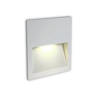 ONE Light Outdoor Dark Light Wall Recessed - inbouw wandverlichting - 11,5 x 3,5 x 11,5 cm - 3W LED incl. - IP65 - wit