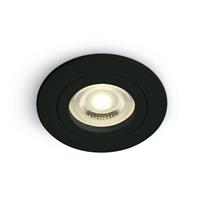 ONE Light Dual Ring Range - inbouwspot - Ø 80 mm, Ø 68 mm inbouwmaat - zwart