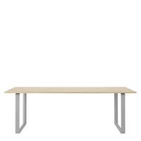 Muuto 70/70 Eettafel Massief Eiken - Grijs/225x90