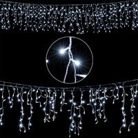 Monzana Regenlichterkette LED Weihnachten Kaltweiß 20m