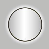 Best Design Moya ronde spiegel Gunmetal verouderd ijzer incl. LED-verlichting Ø 80 cm
