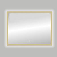 Best Design Nancy LED spiegel mat goud 100x80cm