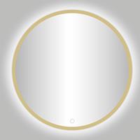 Best Design Nancy Rivoli ronde spiegel goud incl. LED verlichting Ø 140cm