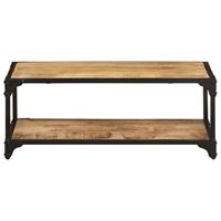 vidaXL Salontafel 90x45x35 cm massief ruw mangohout