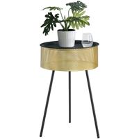 [EN.CASA] Beistelltisch Gällivare 65 x 40 cm Metall Gold