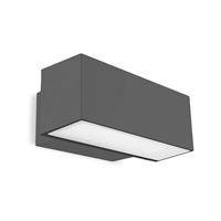 LEDS·C4 Leds-C4 Afrodita - Außen LED Up & Down Wandleuchte Urban Grey 30cm 4302lm 4000K IP65