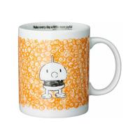 HOPTIMIST Brand Mug, Tasse, Becher, Kaffeebecher, Teetasse, Kaffee, H 9.5 cm, Orange, 2500-30 - 