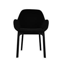 Kartell Clap Stühle  Gestellfarbe: schwarz Bezu schwarz Solid Colour