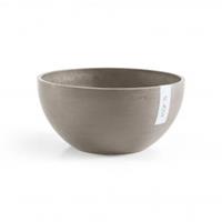 Ecopots Brussels kunststof bloempot Taupe - Ø 23,1 cm