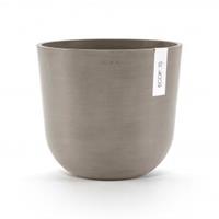 Ecopots Oslo kunststof bloempot Taupe - Ø 23,4 cm