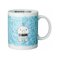 HOPTIMIST Brand Mug, Tasse, Becher, Kaffeebecher, Teetasse, Kaffee, H 9.5 cm, Türkis, 2500-65 - 