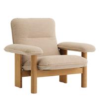 Audo Copenhagen Brasilia fauteuil naturel eiken Bouclé 02