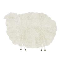 Lorena Canals Waschbarer Kinderteppich Schaf mit rosa Nase aus Wolle