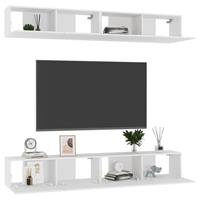 VidaXL TV-Schränke 4 Stk. Weiß 100x30x30 cm Spanplatte 