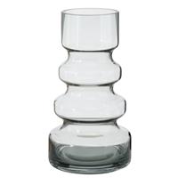 Stijlvolle Glazen Decoratieve Bloemenvaas In Het Transparant Glas Van 25 X 13 Cm - Vazen