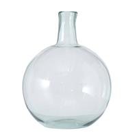 Stijlvolle Glazen Decoratieve Bloemenvaas In Het Transparant Glas Van 24 X 18 Cm - Vazen