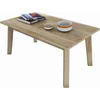 MÖBEL-IDEAL Couchtisch 115 x 65 in Buche