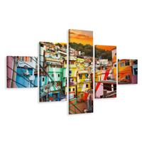 Karo-art Schilderij - Favela in Rio de Janeiro, Brazilië, Premium Print