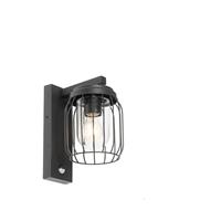 QAZQA Wandlamp buiten luc - Zwart - Modern - L 16.5cm