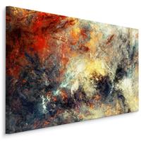 Karo-art Schilderij - Donkere Abstractie, 5 maten, Premium Print