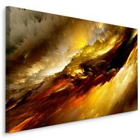 Karo-art Schilderij - Abstract, Stormachtig, Premium Print