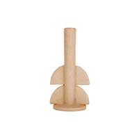 Present Time Candle Holder Half Bubbles Sand Brown