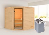 Woodfeeling | Sauna Tilda | Kachel 4,5 kW Geïntegreerde Bediening