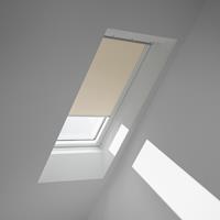 VELUX Verdunklungsrollo DKL PK10 1085SWL, verdunkelnd, Verdunkelung, in Führungsschienen, beige