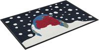 Wash+Dry By Kleen-tex Fußmatte Robin, rechteckig, 7 mm Höhe, Schmutzfangmatte, Motiv Vogel, rutschhemmend, In- und Outdoor geeignet, waschbar