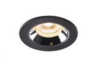 SLV LED Deckeneinbauleuchte Numinos in Schwarz und Chrom 7W 730lm IP44 4000K 40°