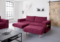 Looks By Wolfgang Joop 4-Sitzer Looksvb, Verwandlungssofa: aus Sofa wird Sofa mit 2 Hockern, mit Regalfunktion in beiden Armteilen