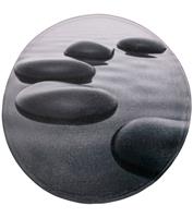 Sanilo Badematte Black Stones, Höhe 15 mm, schnell trocknend, Memory Schaum