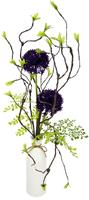 I.Ge.A. Kunstblume Arrangement Allium, (1 St.), Vase aus Keramik