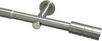 Gardinia Gardinenstange Gardinenstangen Set Metall 22/25 mm, 1 läufig-läufig, ausziehbar, Serie Zylinder