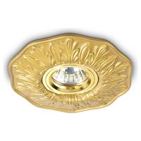 Ideal lux Deckeneinbauspot Polka aus Gips GU10 in Gold