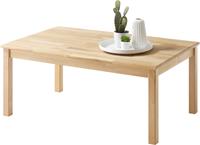 Mca Furniture Couchtisch Alfons, Wohnzimmertisch Massivholz geölt, keilverzinkt belastbar bis 20 kg