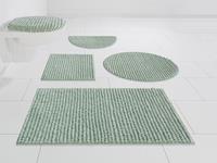 Andas Badematte Renat, Höhe 15 mm, Badteppich, Badgarnitur in Pastell, waschbar, geeignet für Fußbodenheizung, schnell trocknend