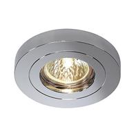 SLV Chrom Downlight, rund, G5,3, max.50W